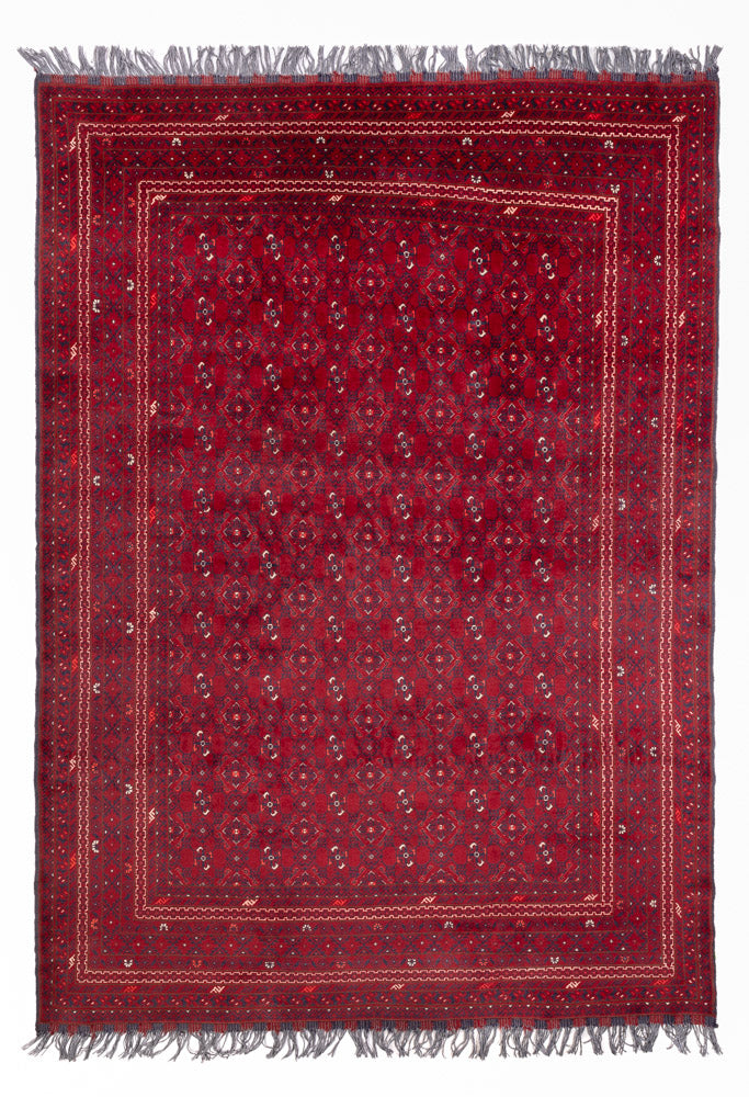 Afghan Teppich - Buchara - 281 x 193 cm - rot