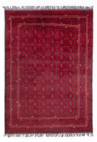 Tappeto afgano - Bukhara - 281 x 193 cm - rosso