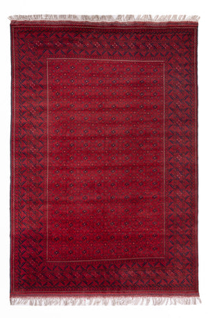 Afghan Teppich - Buchara - 294 x 195 cm - rot