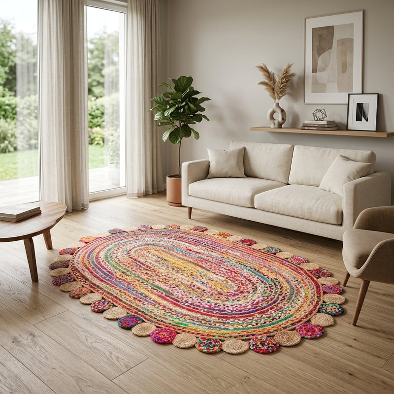 Tapis en jute Tapis Lerina - Tapis en laine