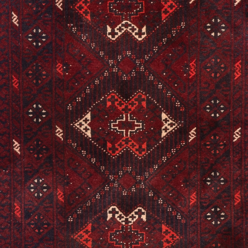 Läufer Afghan - 293 x 78 cm - rot