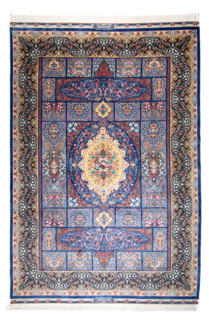 Perserteppich - Ghom - 300 x 200 cm - blau
