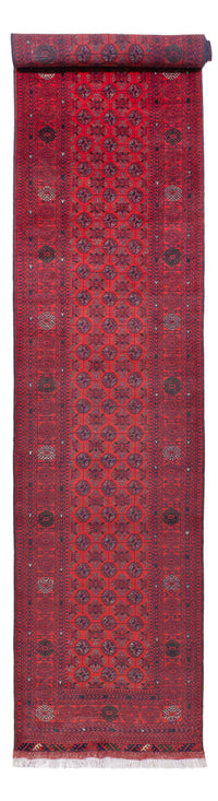Tappeto corsia Tappeto afgano - Bukhara - 479 x 89 cm - rosso