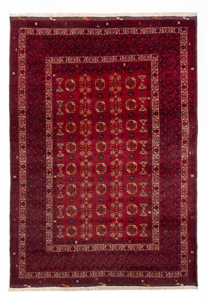 Afghan Teppich - Buchara - 284 x 194 cm - rot