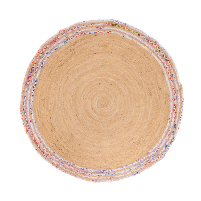 Juteteppich - Dreors - rund