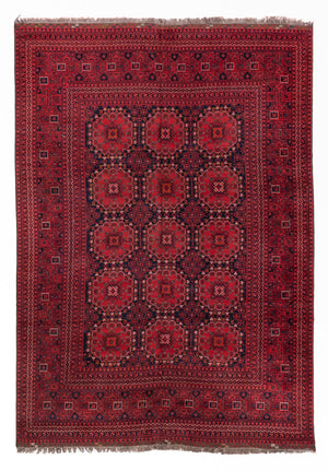 Afghan Teppich - 335 x 240 cm - rot