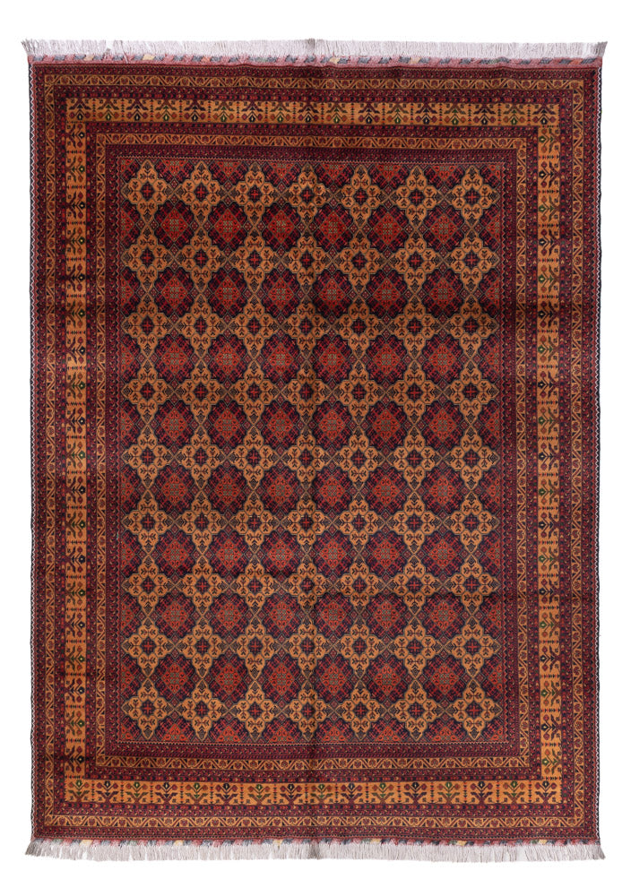 Afghan Teppich - 334 x 248 cm - dunkelbeige