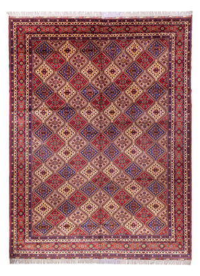 Läufer Afghan - 403 x 296 cm - dunkelbeige