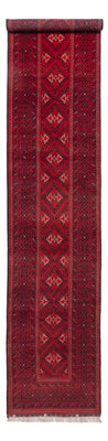 Läufer Afghan - 388 x 77 cm - rot