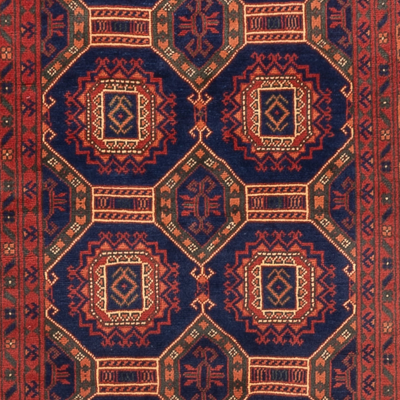 Läufer Afghan - 409 x 86 cm - dunkelbeige