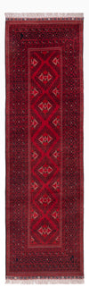 Tapis afghan 82x283cm - Tapis oriental - rouge - Tapis de couloir / Rouge / 82 x 283 cm Tapis de couloir