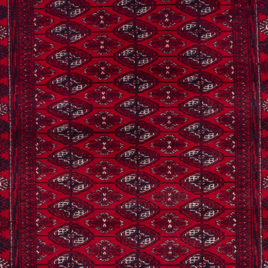 Läufer Afghan - Buchara - 397 x 86 cm - rot