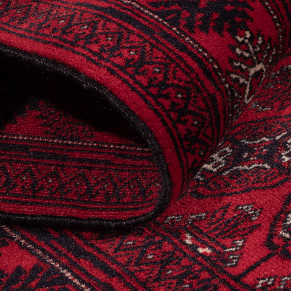 Läufer Afghan - Buchara - 397 x 86 cm - rot