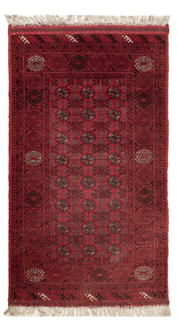 Tapis afghan - Boukhara - 122 x 70 cm - rouge foncé