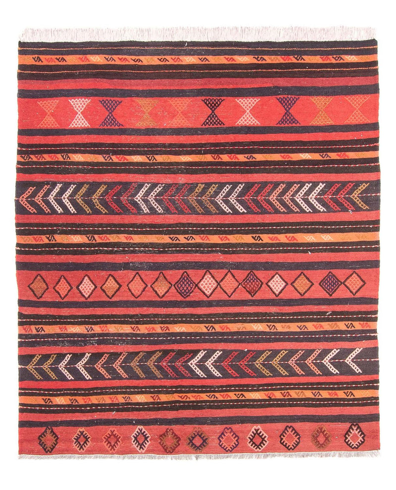 Kelim Teppich - Old - 190 x 160 cm - mehrfarbig