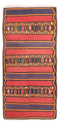 Tapis de couloir Tapis Kelim - Vieux - 310 x 144 cm - multicolore