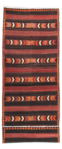 Tapis de couloir Tapis Kelim - Vieux - 433 x 160 cm - multicolore