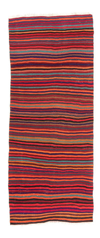 Tapis de couloir Tapis Kelim - Vieux - 300 x 122 cm - multicolore