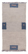 Tappeto Nepal 70x140cm - Tappeto di lana - Rettangolo / Grigio / 70 x 140 cm Rettangolo