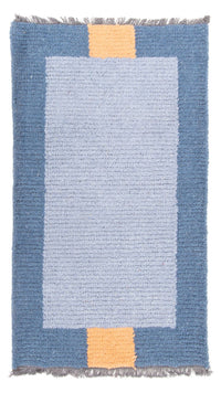 Tapis Népalais - 140 x 70 cm - bleu