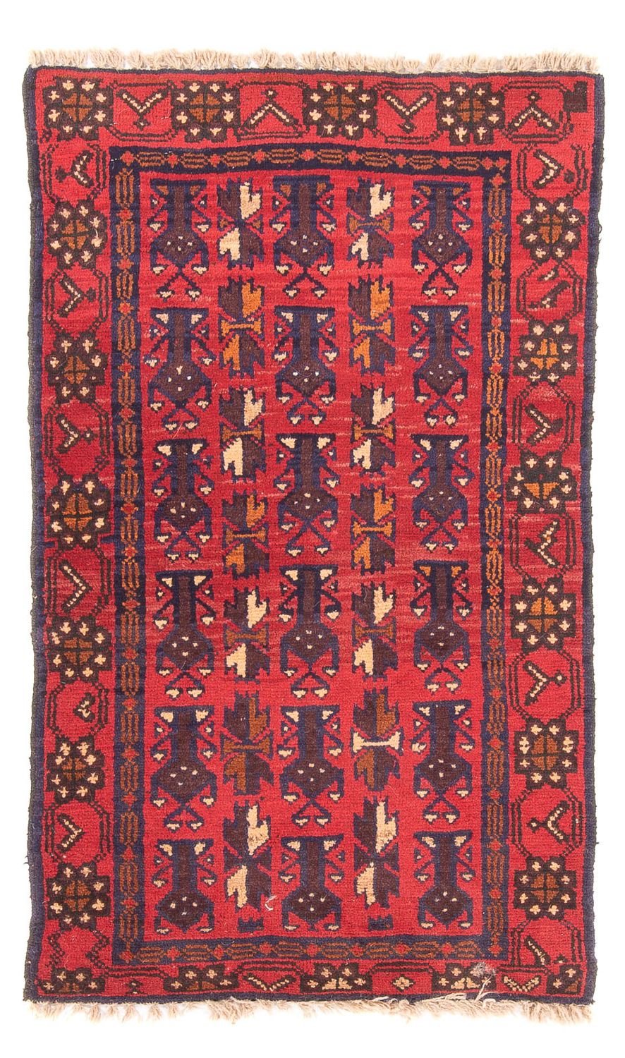 Belutsch Teppich - 130 x 74 cm - rot