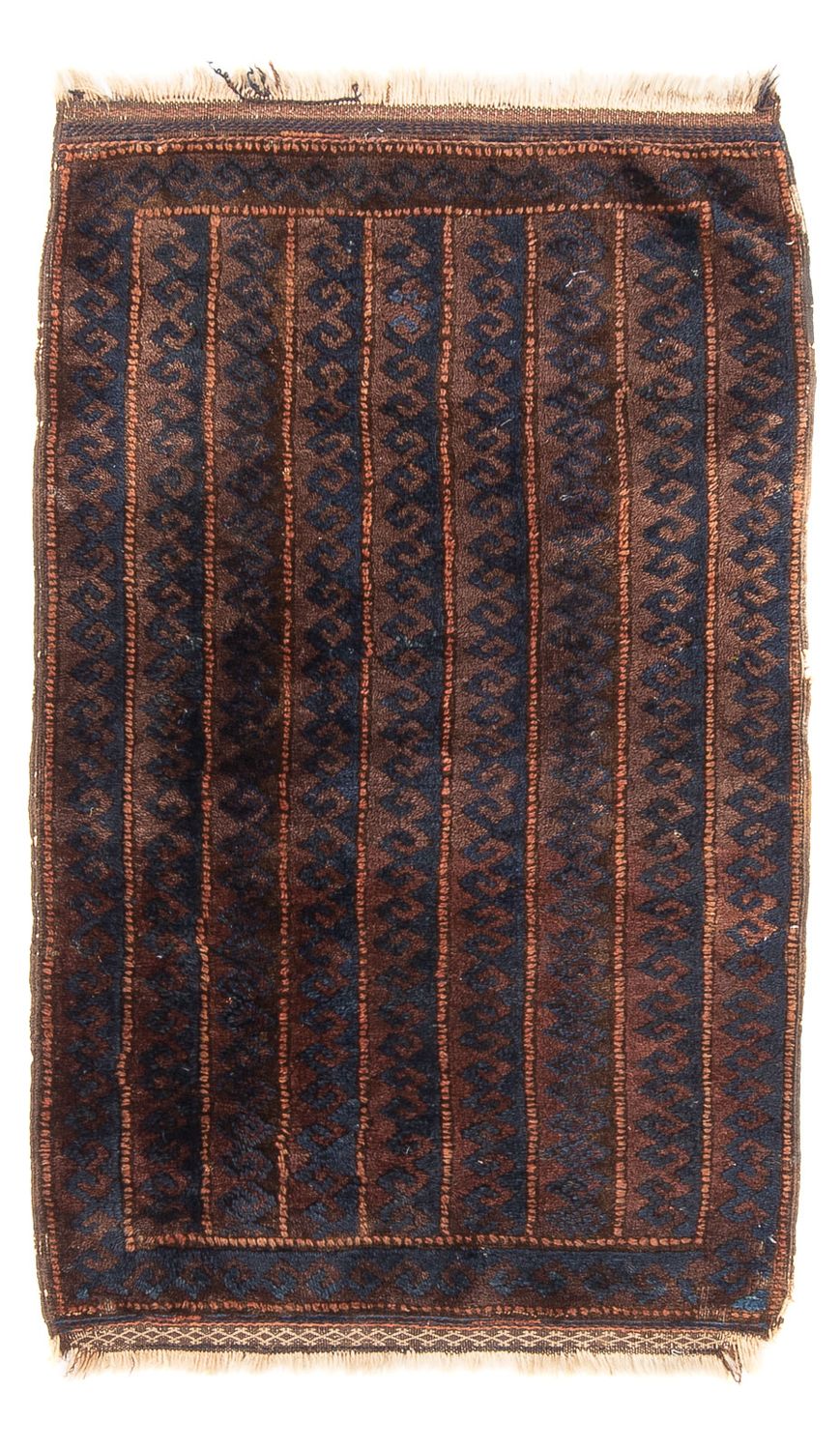 Afghan Teppich - 100 x 61 cm - braun