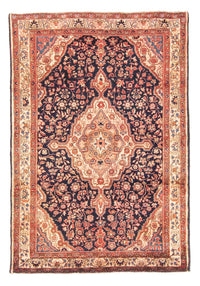Tapis persan - Nomadic - 146 x 103 cm - bleu foncé