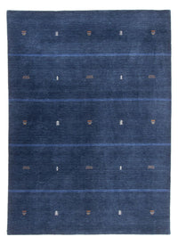Tapis Gabbeh - Loribaft Softy - 240 x 174 cm - bleu foncé