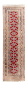 Tapis Pakistani 90x315cm - Tapis oriental - rouge - Tapis de couloir / Rouge / 90 x 315 cm Tapis de couloir