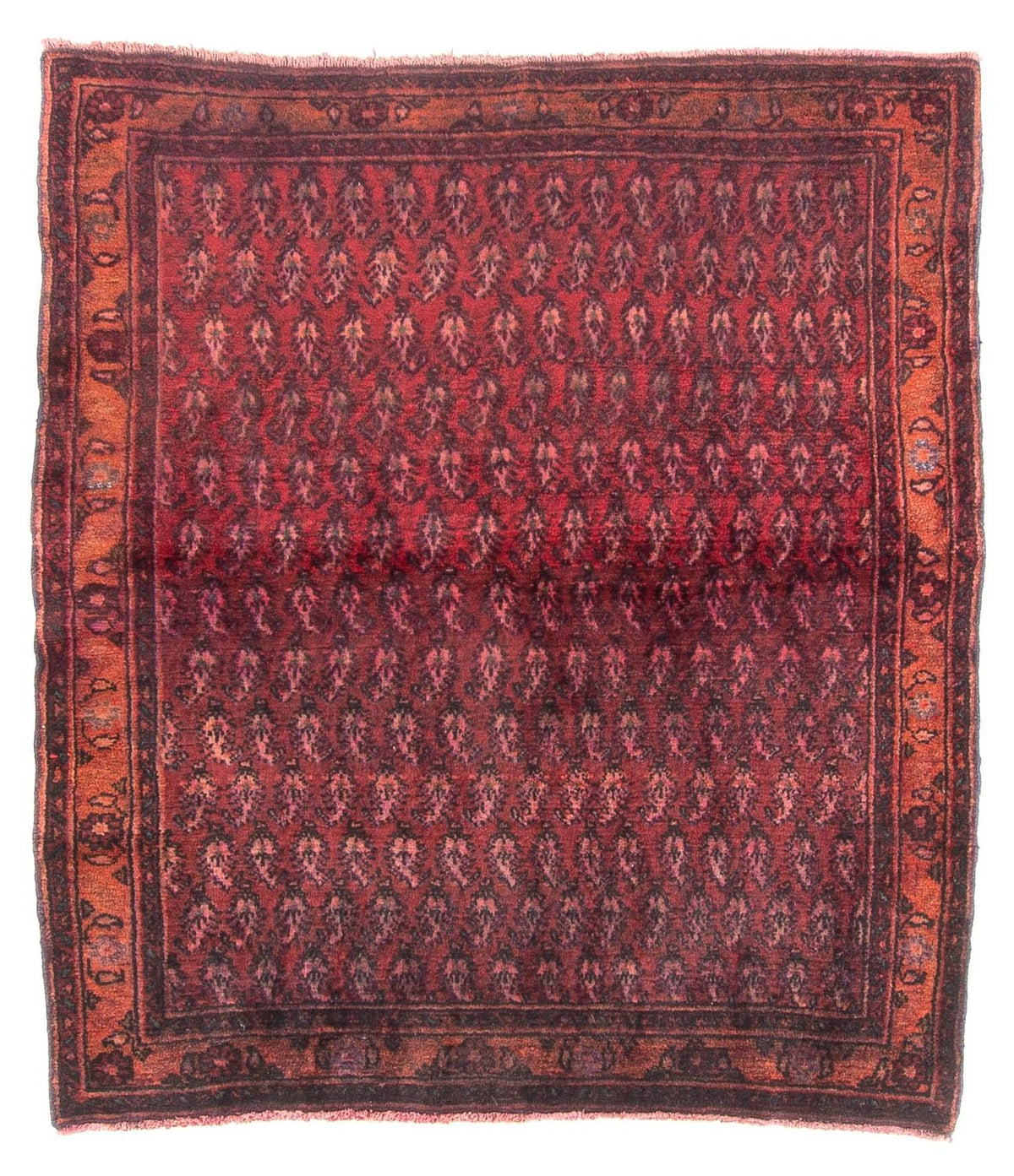 Tapis persan - Nomadic - 150 x 140 cm - rouge