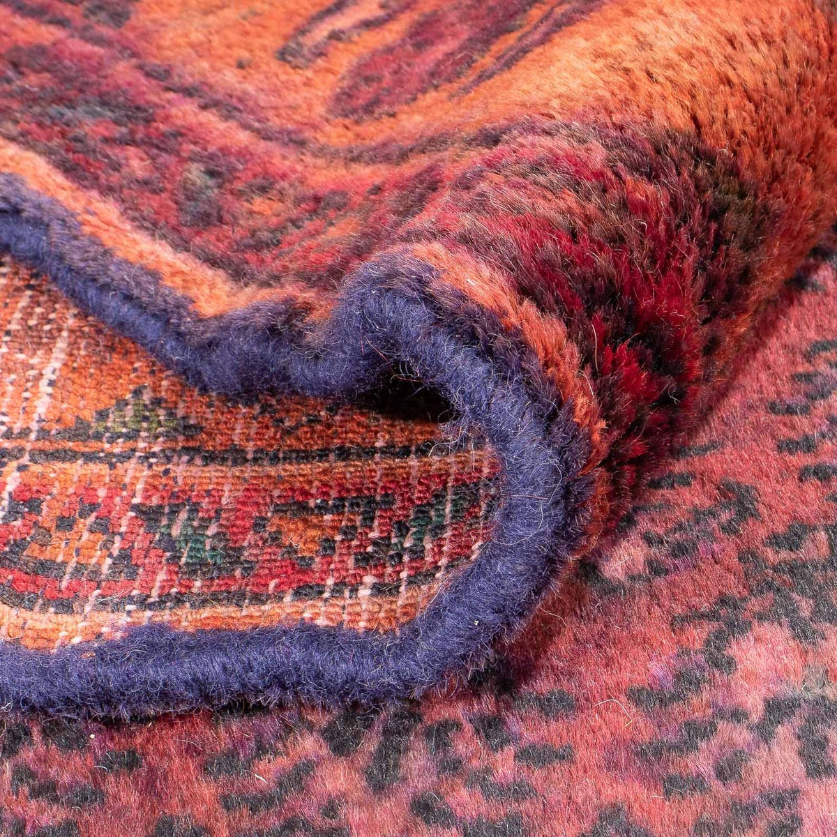 Tapis persan - Nomadic - 150 x 140 cm - rouge