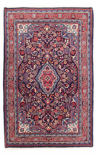 Tapis persan - Classique - 211 x 137 cm - bleu foncé