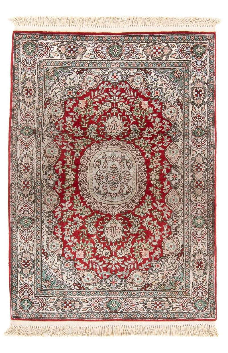 Seidenteppich - China Seide - 93 x 62 cm - rot