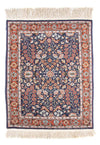 Hereke Tapis 82x107cm - Tapis oriental - bleu foncé - Rectangle / Bleu foncé / 82 x 107 cm Rectangle
