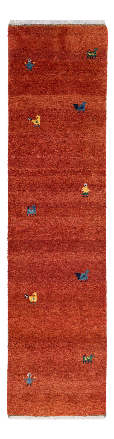 Läufer Gabbeh - Indus - 80 x 300 cm - rost