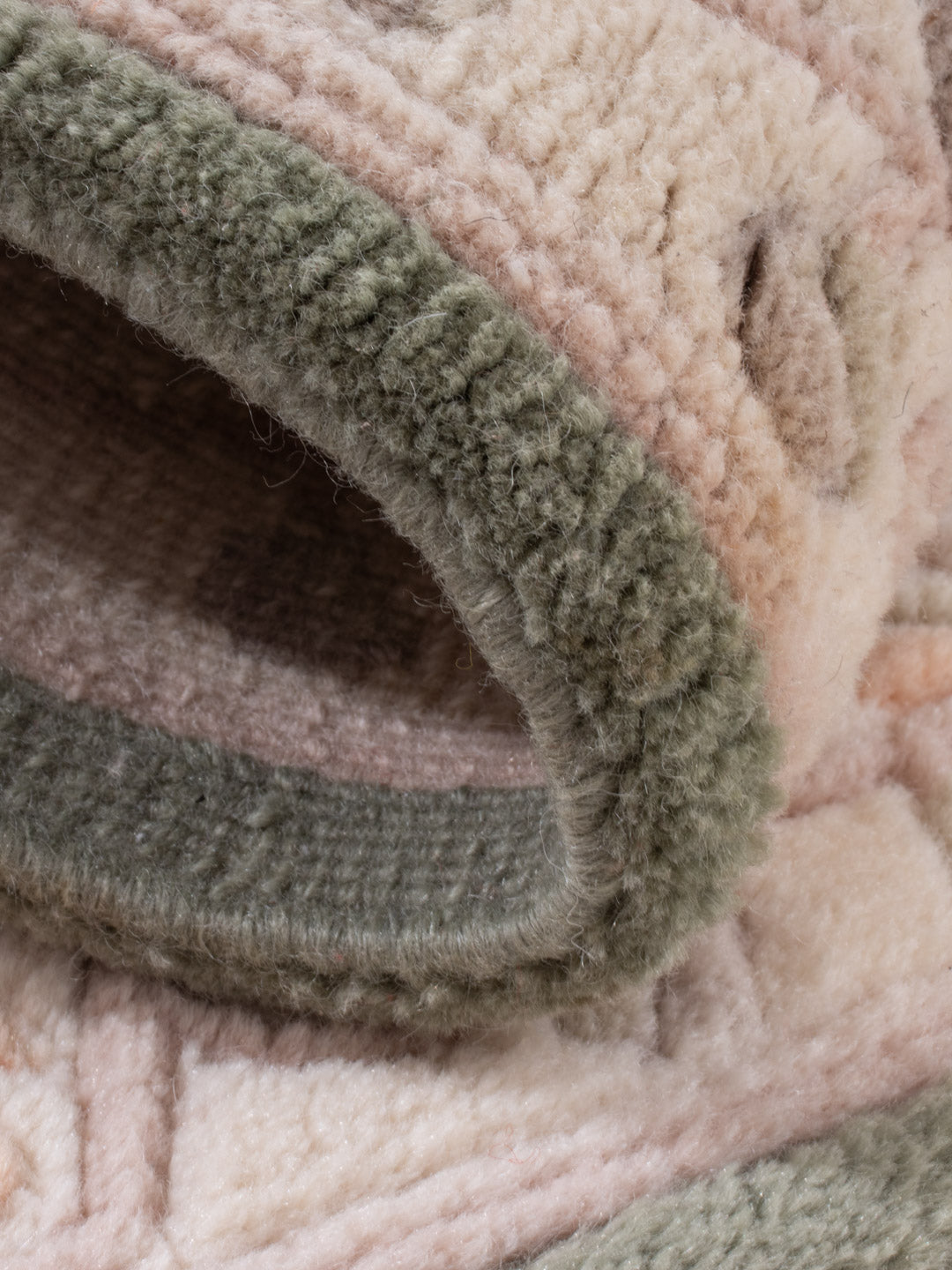 China Teppich - 90 x 60 cm - olivgrün