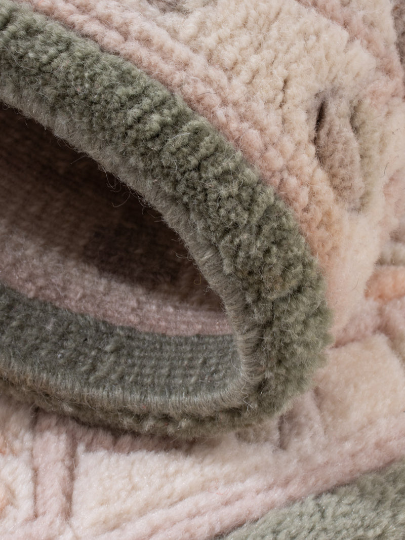 China Teppich - 90 x 60 cm - olivgrün