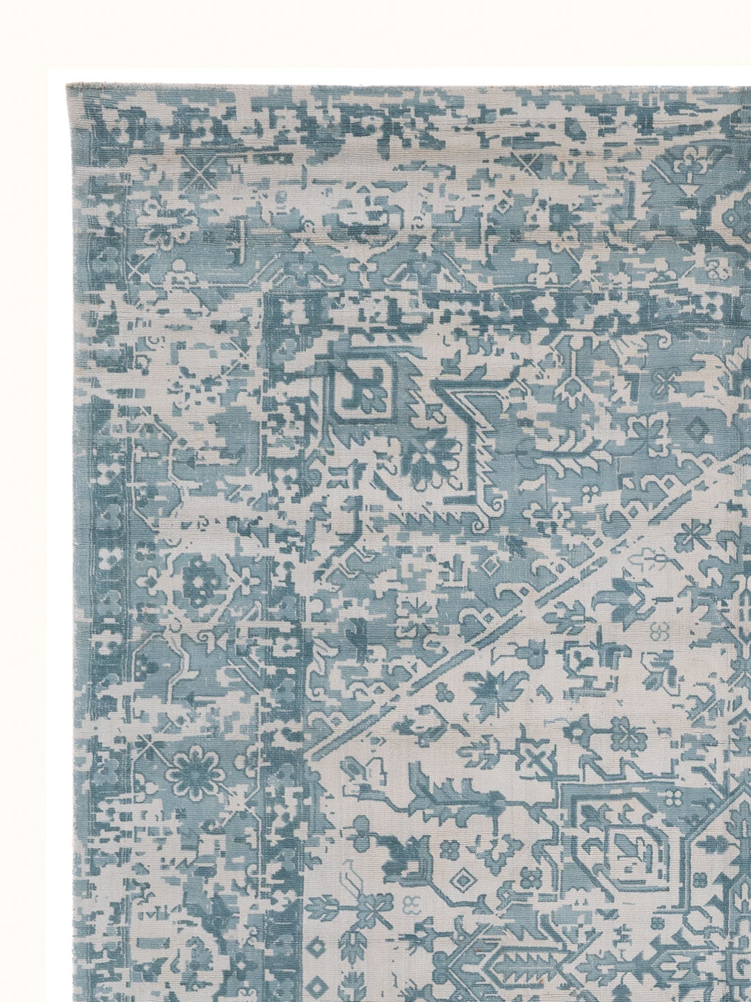 Viskose Teppich - 300 x 230 cm - türkis