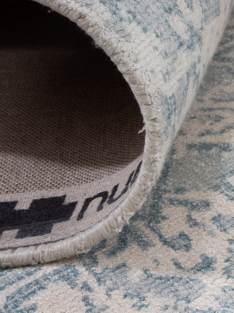 Läufer Viskose - 240 x 80 cm - türkis