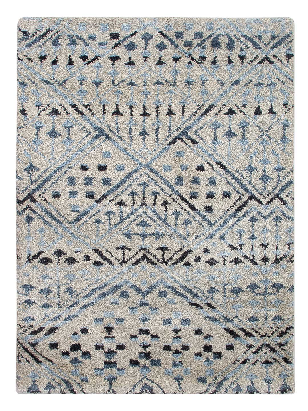 Gabbeh Teppich - Indus - 90 x 60 cm - hellblau