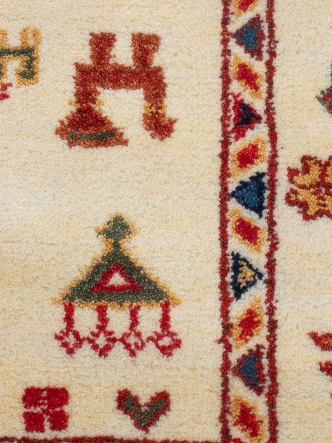 Gabbeh Teppich - Indus - 90 x 60 cm - beige