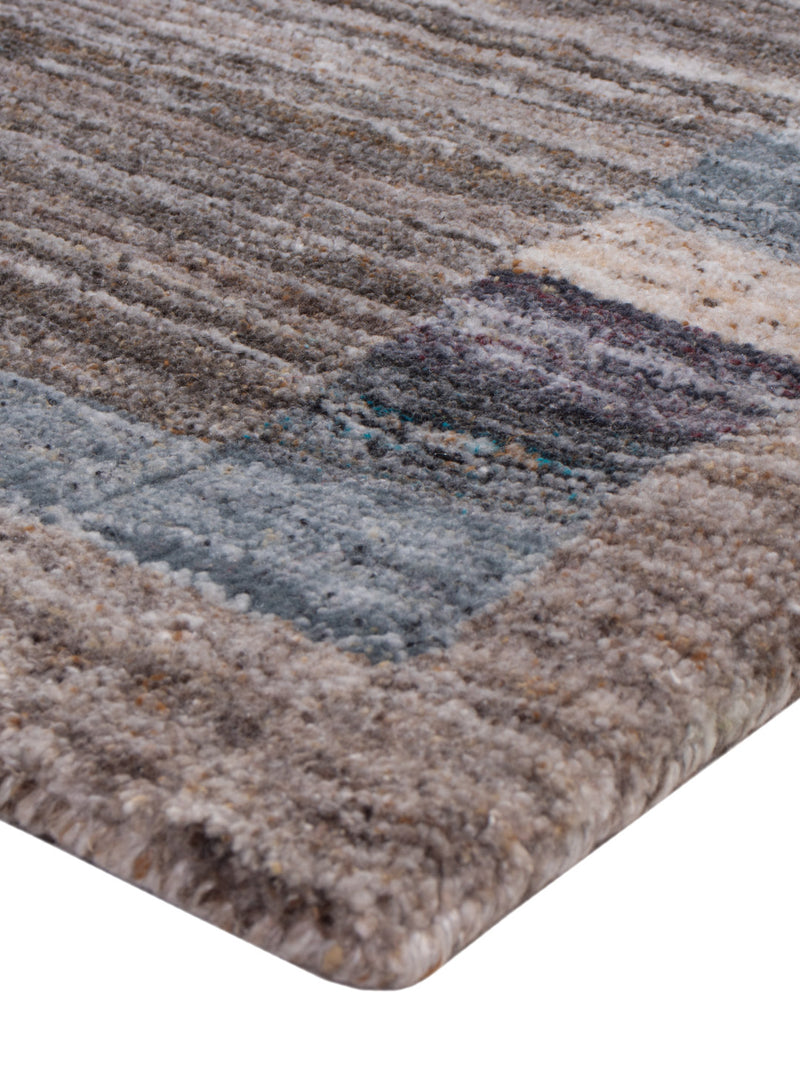 Gabbeh Teppich - Loribaft Softy - 90 x 60 cm - hellbraun