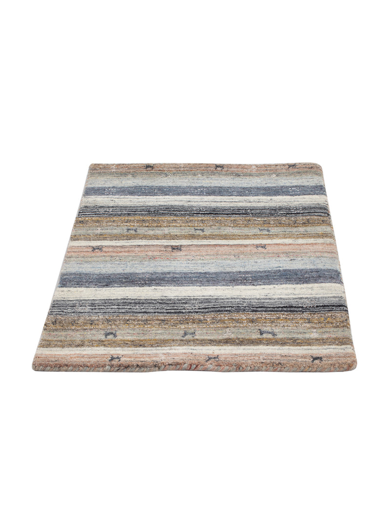 Gabbeh Teppich - Loribaft Softy - 90 x 60 cm - mehrfarbig