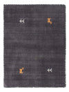 Loribaft Loom Tappeto - Tappeto di lana - grigio scuro - Rettangolo / Grigio Scuro / 60 x 90 cm Rettangolo