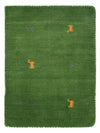 Loribaft Loom Tappeto - Tappeto di lana - Rettangolo / Verde / 60 x 90 cm Rettangolo