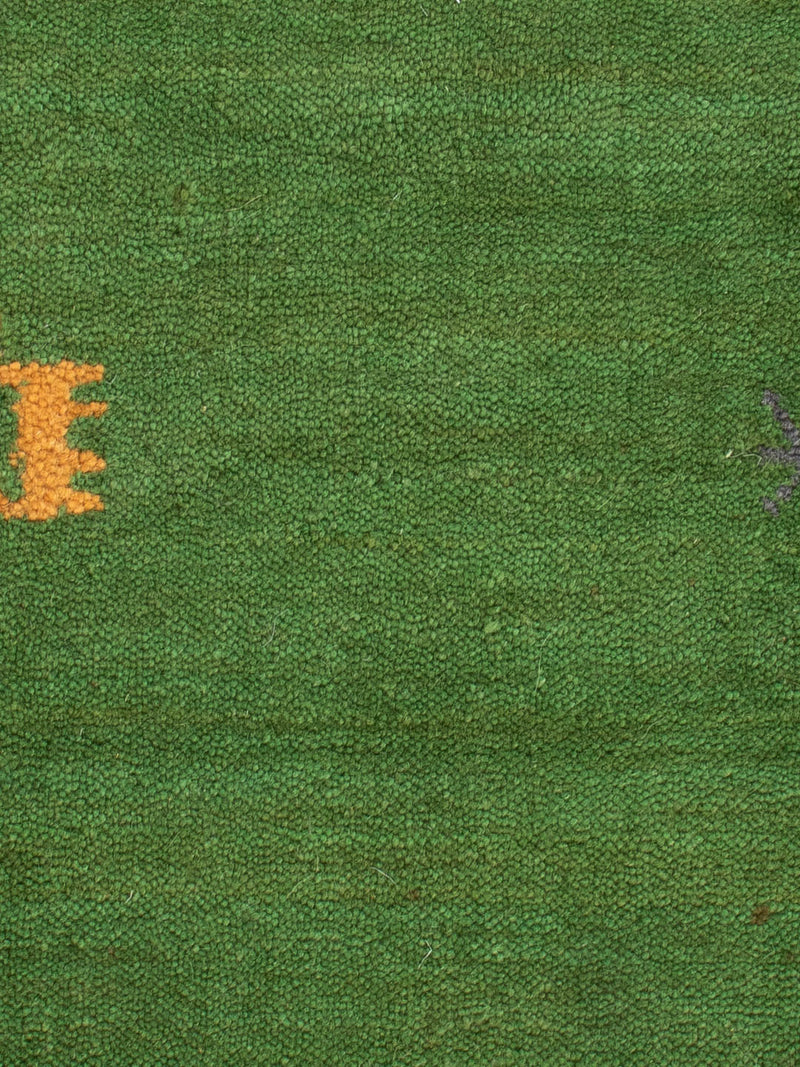 Gabbeh Teppich - Loribaft Softy - 90 x 60 cm - grün