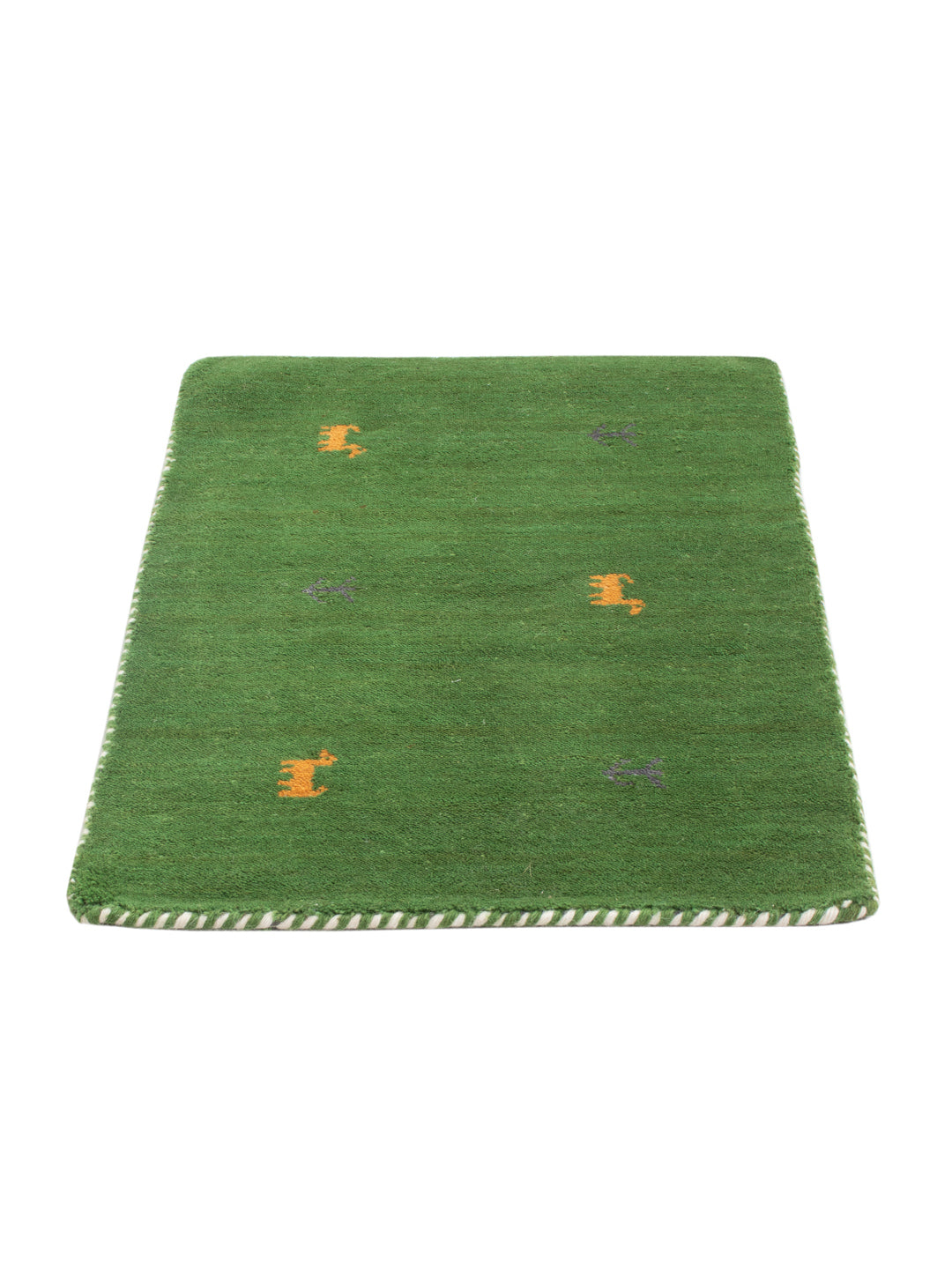 Gabbeh Teppich - Loribaft Softy - 90 x 60 cm - grün