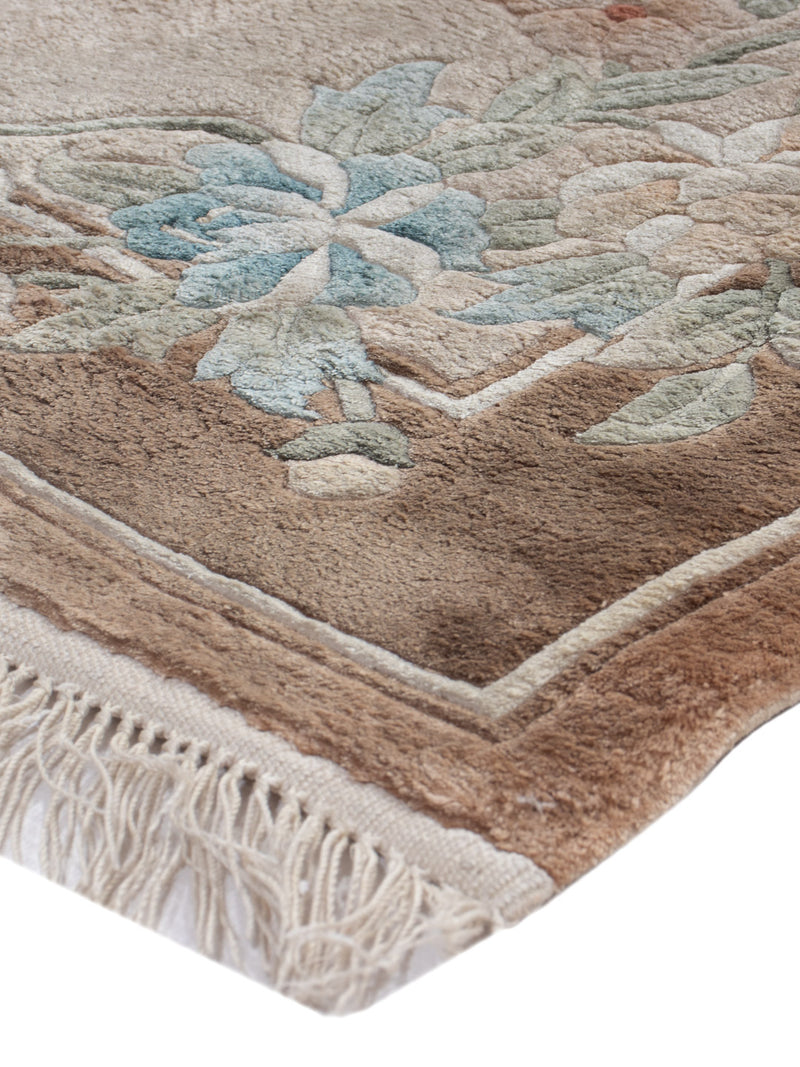 Seidenteppich - China Seide - 90 x 60 cm - beige