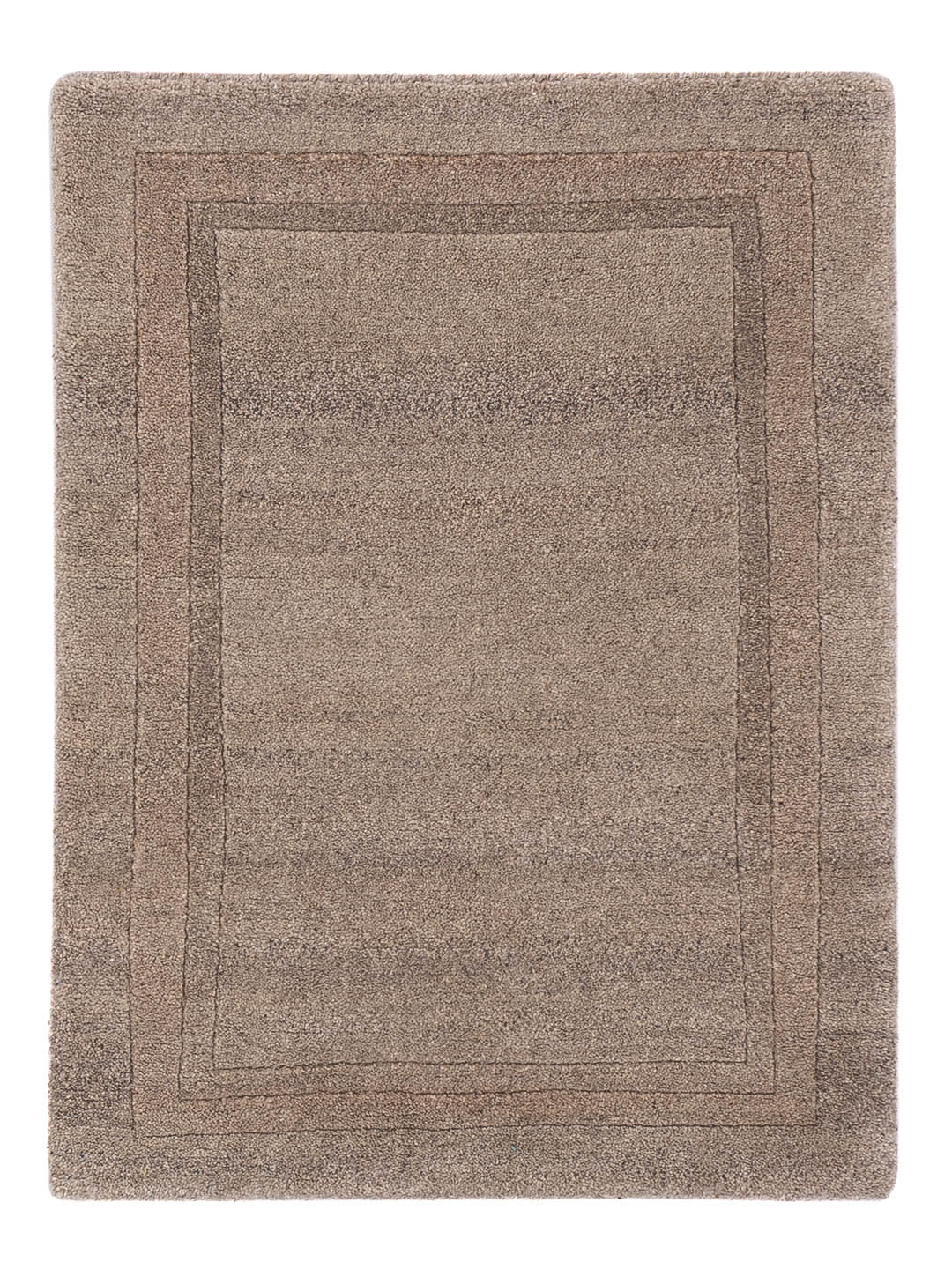 Nepal Teppich - 90 x 60 cm - dunkelbeige