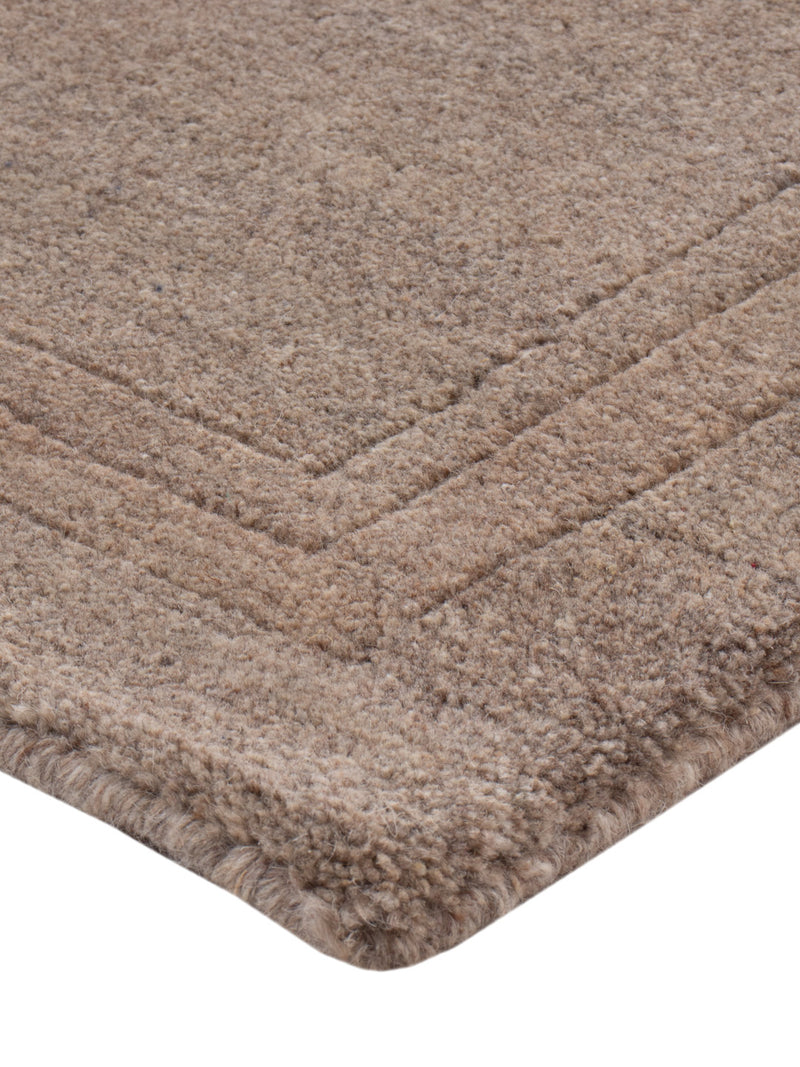Nepal Teppich - 90 x 60 cm - dunkelbeige